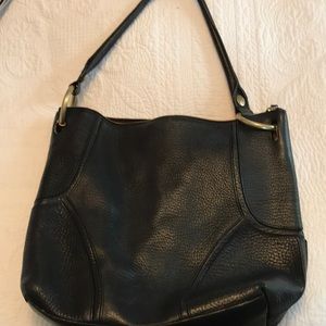 Kenneth Cole black leather bag